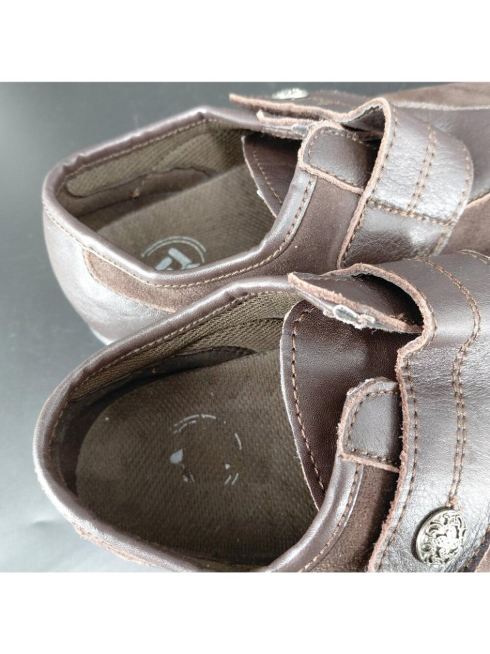 Propet Shoes Womens Size 6W Brown Leather Mary Jane Hook Loop Walking Comfort - Picture 12 of 15